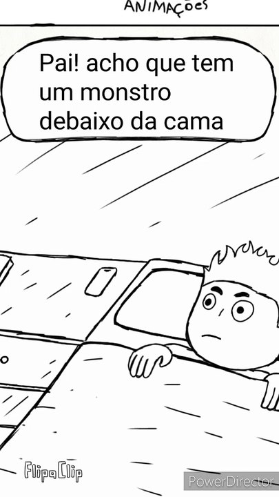 Monstro debaixo da cama_Animação 2D! Flipaclip