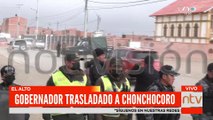 Trasladan al penal de Chonchocoro al gobernador Luis Fernando Camacho después de sus pruebas en el Hospital del Sur
