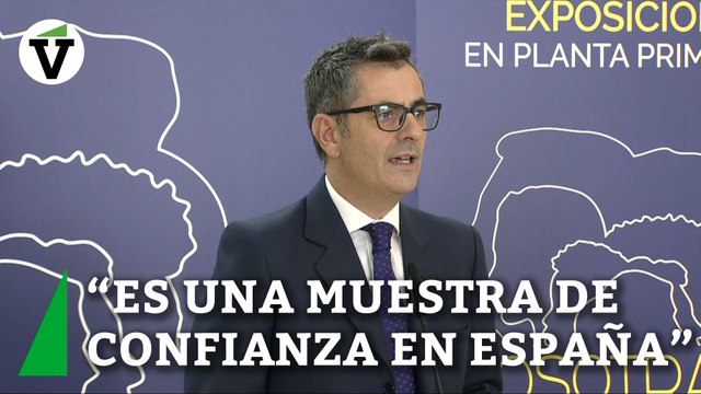Bolaños ve la entrada de la 'teleco' saudí en Telefónica como una muestra de confianza en España