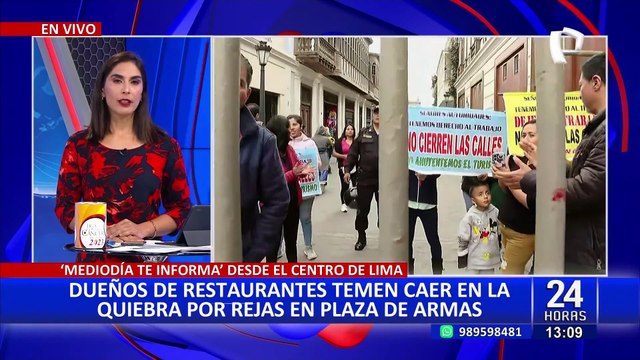 Cercado de Lima: comerciantes temen quebrar por rejas alrededor de la Plaza de Armas