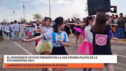 El intendente estuvo presente en la 2da prueba piloto de la Estudiantina 2023