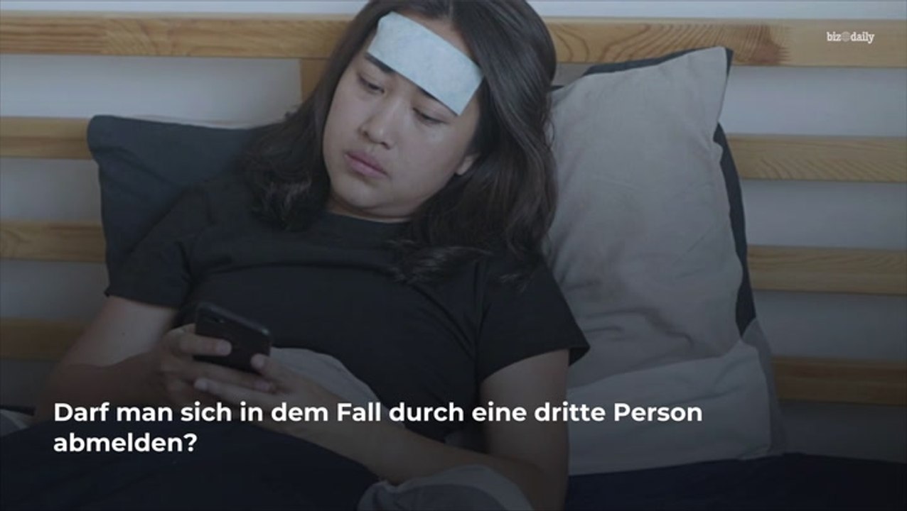 Muss die Krankmeldung beim Arbeitgeber persönlich stattfinden?