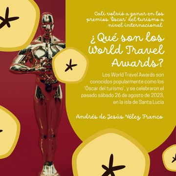 -ANDRÉS DE JESÚS VÉLEZ FRANCO- CALI: ¡PAÍS LÍDER TURÍSTICO PARA JÓVENES! (PARTE 2) (@AndresdeJesus90)