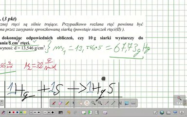 ZADANIE 37 CKE 2004 GRUDZIEŃ STECHIOMETRIA STOSUNEK NIESTECHIOMETRYCZNY. #chemia #chemistry
