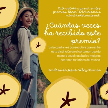 -ANDRÉS DE JESÚS VÉLEZ FRANCO- CALI VOLVIÓ A GANAR EN LA PREMIACIÓN DEL TURISMO INTERNACIONAL (PARTE 1) (@AndresdeJesus90)