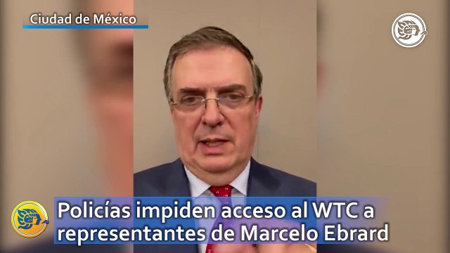 Policías impiden acceso al WTC a representantes de Marcelo Ebrard
