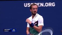 Medvedev overcomes Rublev in brutal heat to reach semis
