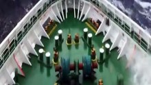 Thrilling Encounter: Massive Waves Crashing on Ship - A Battle Against Nature's Fury!