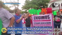 Habitantes de Nanchital protestan en las calles; ¡No al Relleno Sanitario Regional!
