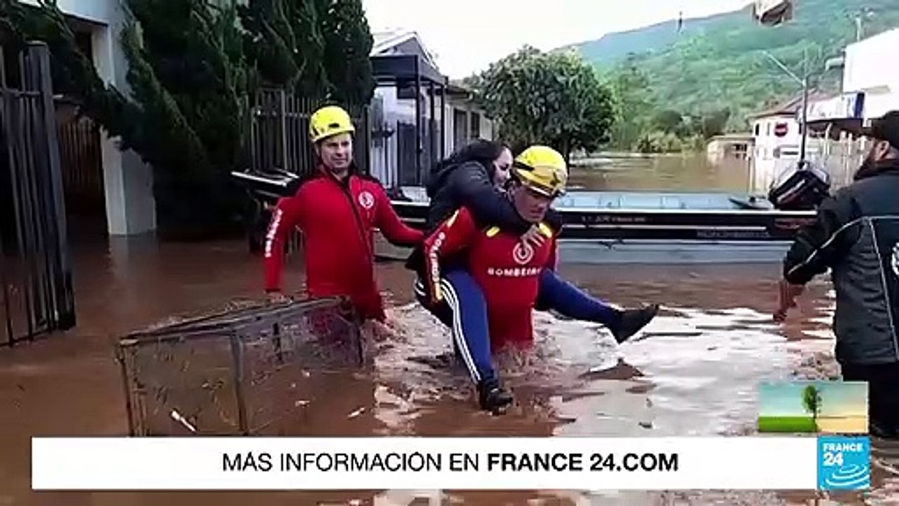 El sur de Brasil padece los efectos de un ciclón extratropical con miles de evacuados