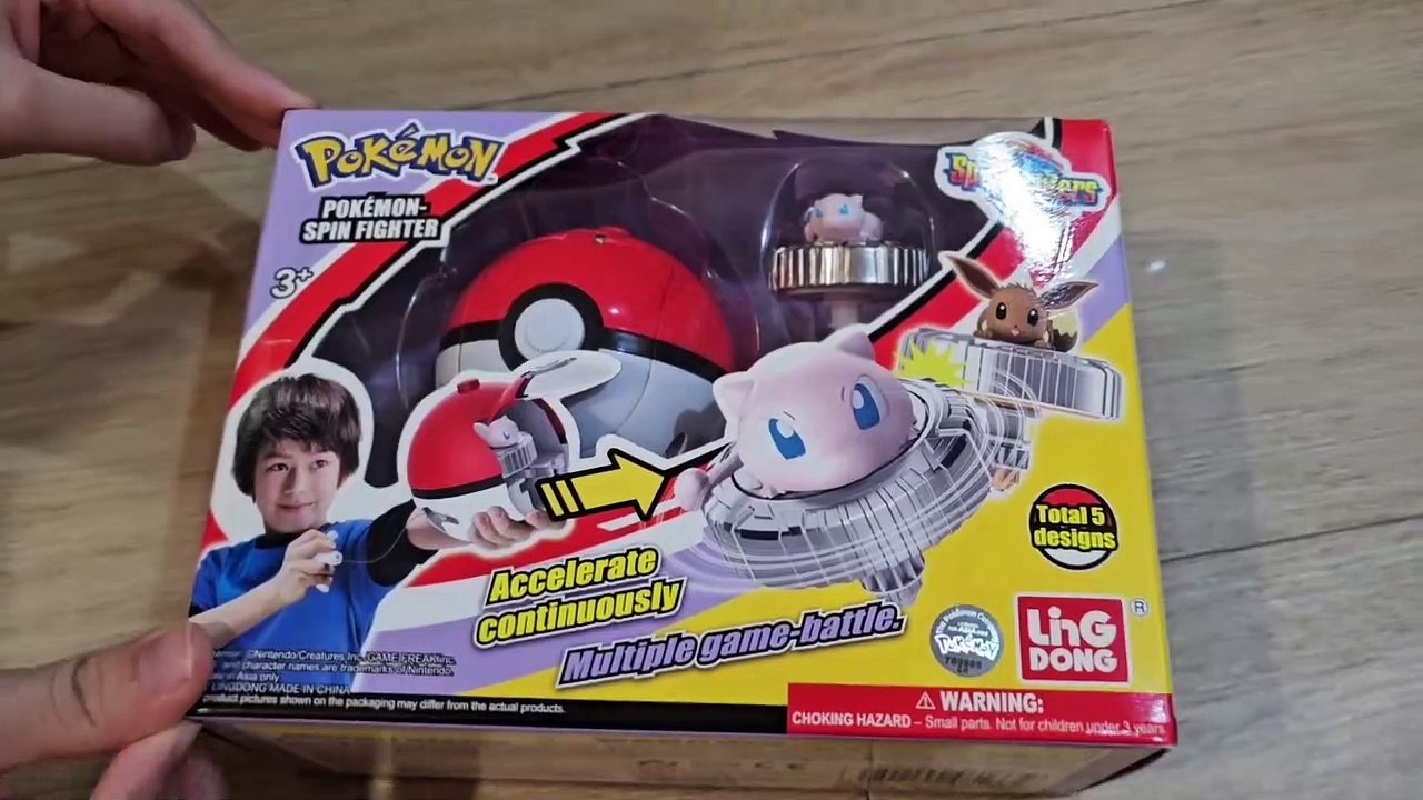 Pokemon-Spin Fighter Unboxing Mew