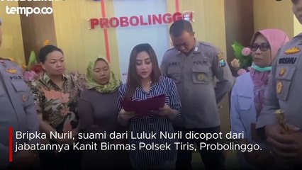 Bripka Nuril Dicopot dari Jabatan, Buntut Istri Marahi Anak Magang di Probolinggo