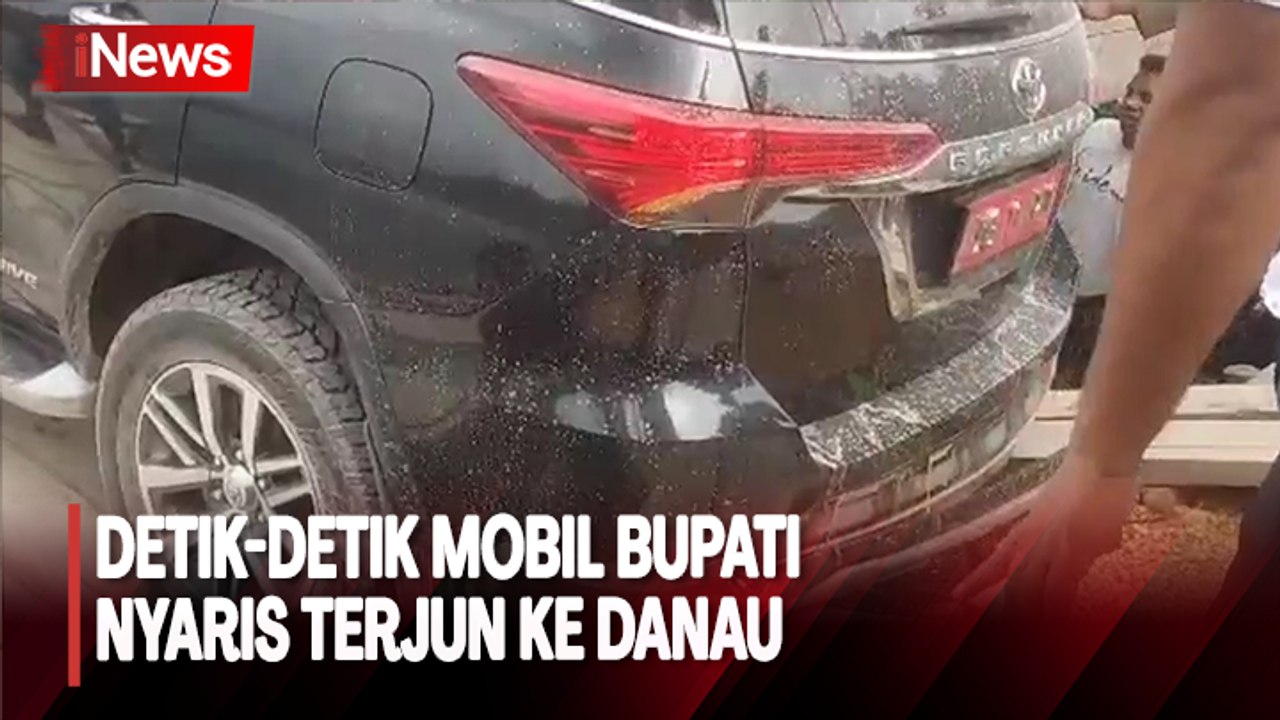 Video Detik-Detik Mobil Bupati Pulau Taliabu Nyaris Terjun ke Danau