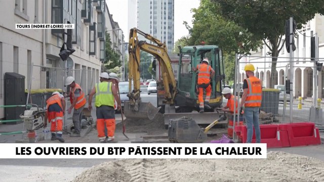 Les ouvriers du BTP pâtissent de la chaleur
