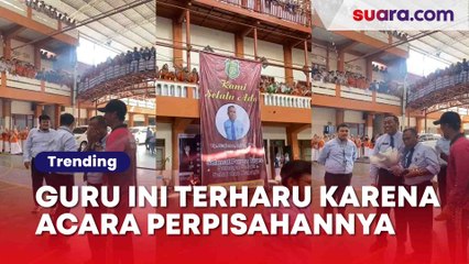 Perpisahan Guru di Sekolah ini Sukses Bikin Netizen Banjir Air Mata, Warganet: Ikut Haru, Pahlawan Tanpa Tanda Jasa