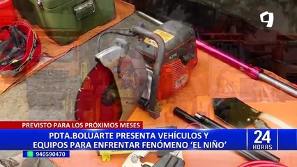 El Niño Global: Dina Boluarte presenta equipos adquiridos para hacer frente a fenómeno climático