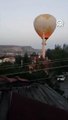 Kapadokya'da sıcak hava balonu, minarenin alemine çarptı