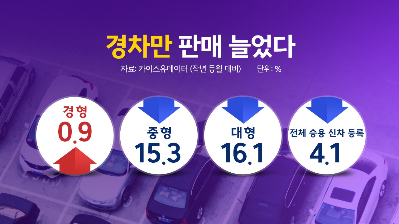 국산 신차 등록 '톱10'중 경차 3대...불황에 경차 인기 살아나 [앵커리포트] /...