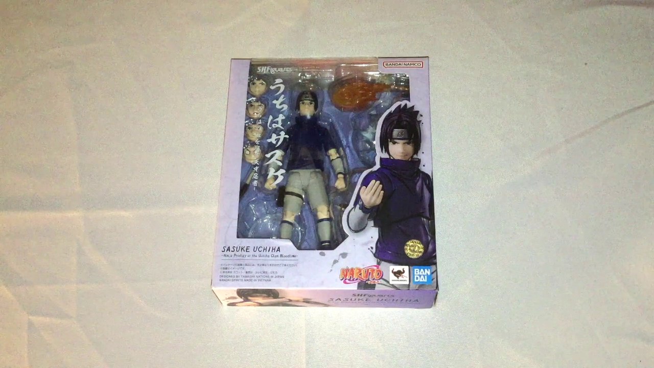 S.H. Figuarts Naruto Sasuke Uchiha - Ninja Prodigy of The Uchiha Clan Bloodline Unboxing & Review