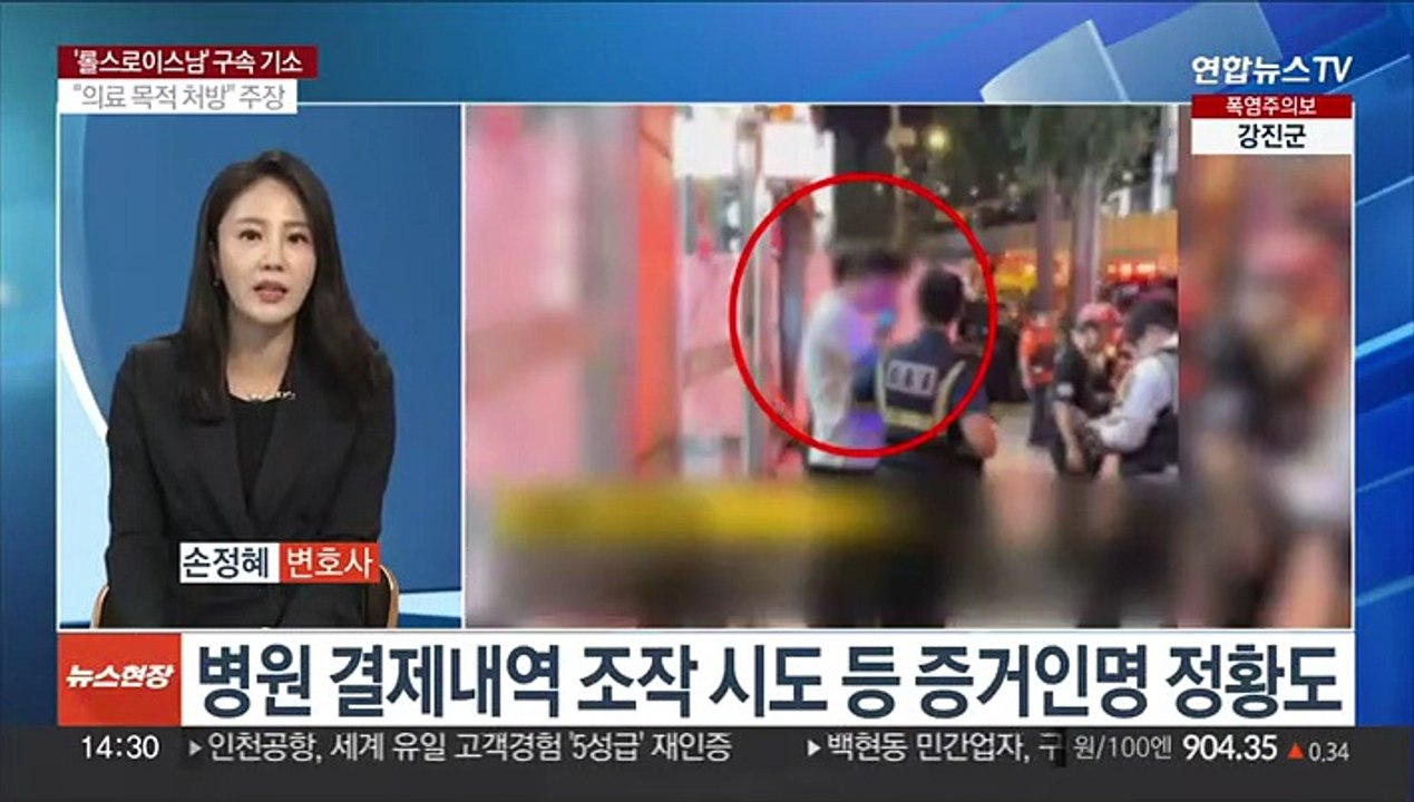 [뉴스현장] '약물 취해 인도 돌진' 압구정 롤스로이스 20대 구속기소