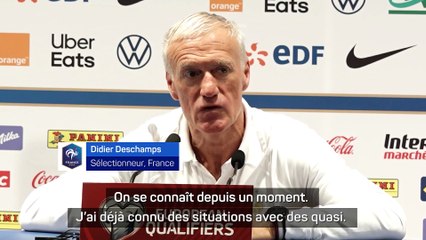 Deschamps : "Quasiment, c'est pas qualifiés"