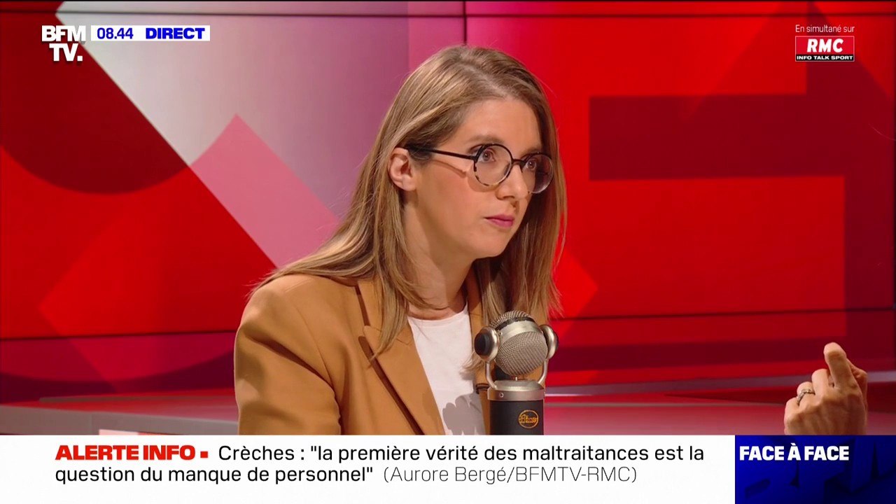 Crèches: "Au 1er janvier, l'État met 200 millions d'euros sur la table" pour revaloriser le personnel, annonce Aurore Bergé, ministre des Solidarités