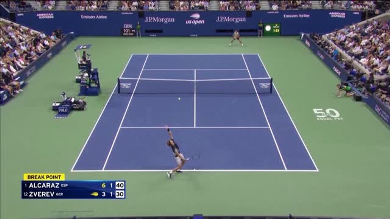 Highlights: Zverev chancenlos gegen Alcaraz