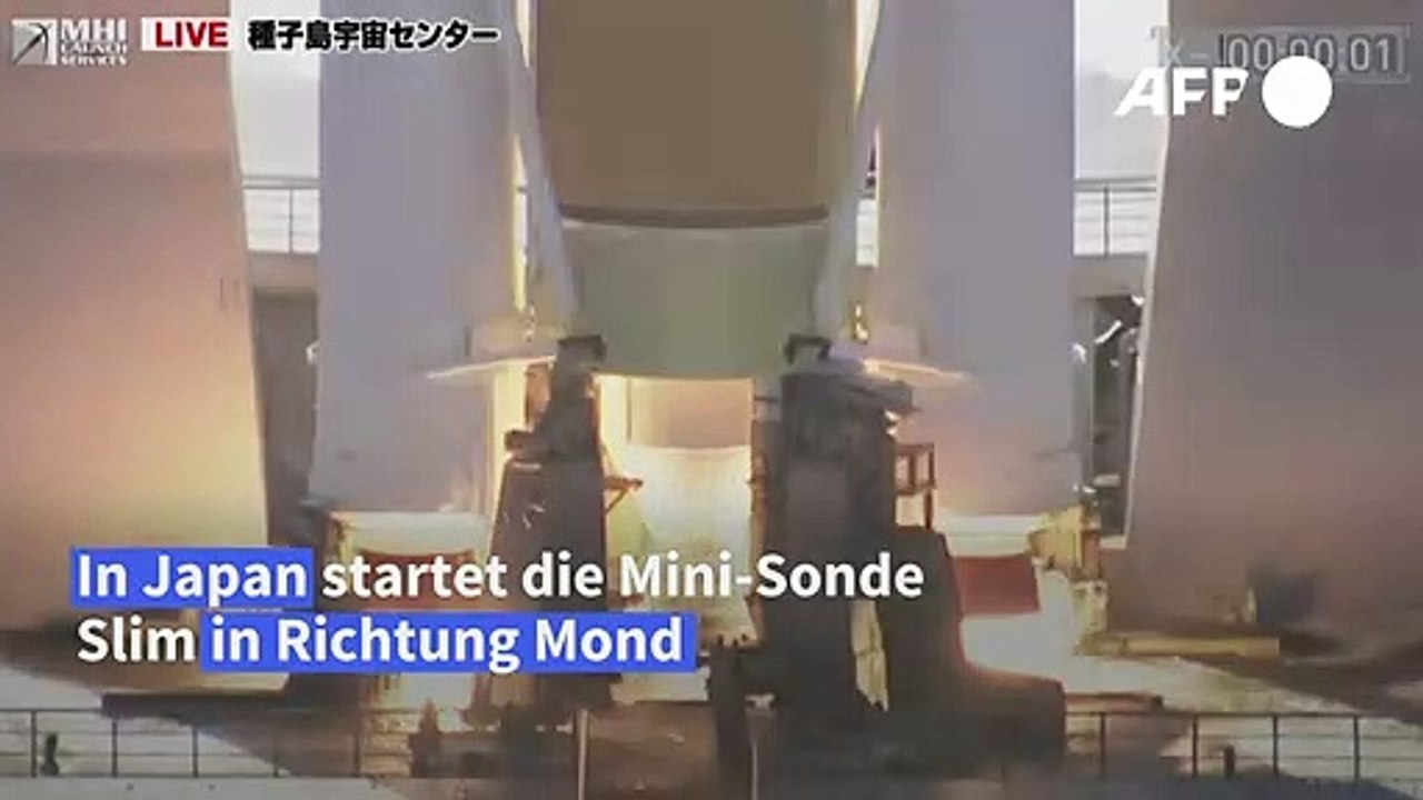 Japanische Mini-Sonde Richtung Mond gestartet