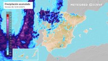 Chubascos y tormentas localmente fuertes en España durante el fin de semana