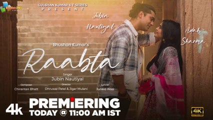 Raabta (Official Music Video): Jubin Nautiyal, Adah Sharma |Chirantan Bhatt |Junaid Wasi | Bhushan K | 4k uhd video 2023