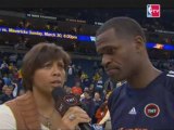 NBA Cheryl Miller talks to Stephen Jackson