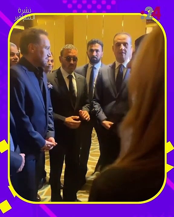 بالفيديو.. كاظم الساهر من عزاء كريم العراقي.. ونجاة أيمن زيدان