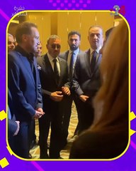 بالفيديو.. كاظم الساهر من عزاء كريم العراقي.. ونجاة أيمن زيدان