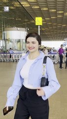 Prachi Desai's Timeless Casual Airport Look Captivates