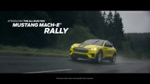 Introduced with Upgraded Suspension and White Wheels. New Ford Mustang Mach-E Rally 2024