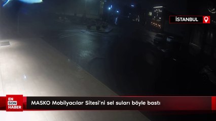 MASKO Mobilyacılar Sitesi’ni sel suları böyle bastı