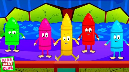 Five Little Crayons Learning Videos For Children By Kids Baby Club