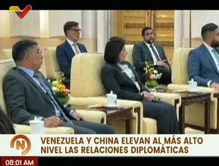 Vpdta. Delcy Rodríguez sostiene encuentro con el ministro de Asuntos Exteriores de China, Wang Yi