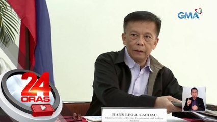 Usec. Hans Leo Cacdac, itinalagang OIC ng DMW | 24 Oras
