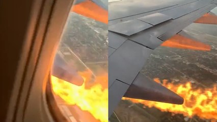 Dramatic ENGINE FIRE Forces Emergency Landing!