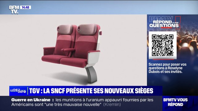 La SNCF dévoile les sièges et les lampes qui équiperont ses futurs TGV