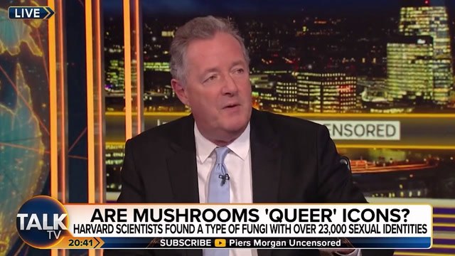 ‘Kinky mushrooms’: Piers Morgan slams ‘queer’ fungi event at Kew Gardens