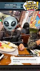 Mayra Goñi y Ricardo Mendoza se besan en conocido restaurante.