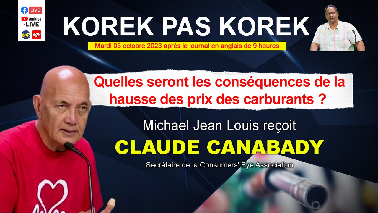 Korek pas Korek : Michael Jean Louis reçoit Claude Canabady.
