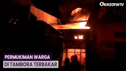 Download Video: Kebakaran Landa Permukiman Padat Penduduk di Tambora, Jakarta Barat