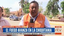 El fuego avanza en la Chiquitania