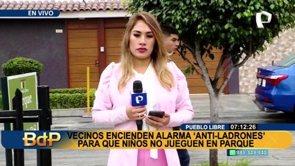 Vecinos encienden alarmas “Anti-ladrones” para que niños no jueguen en parque de Pueblo Libre