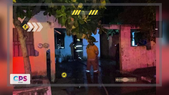 Se incendia vivienda en el fraccionamiento Santa Fe