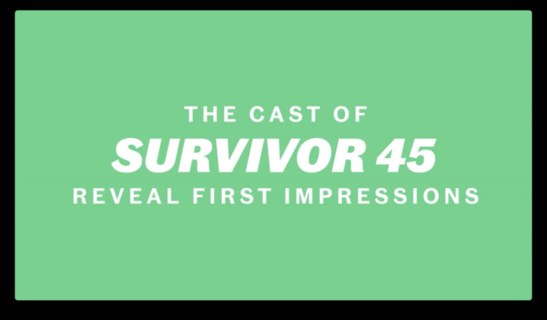 Survivor 45' cast revealed