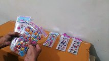 Unboxing and Review of Cartoon Puffy 3D Cute Stickers Cartoon Sticker